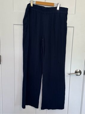 Denver Hayes Cotton Navy Elastic Waist Pants